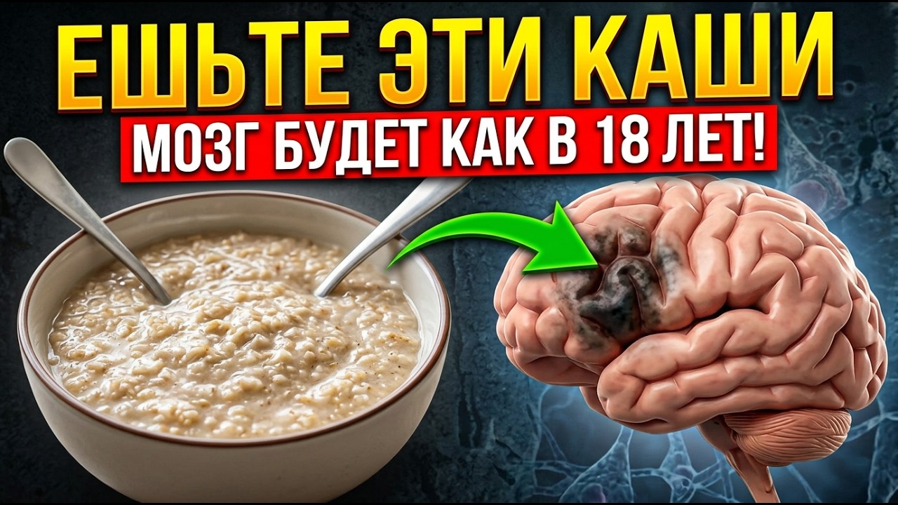 Старение остановится и память вернется! ЭТИ каши омолодят МОЗГ!