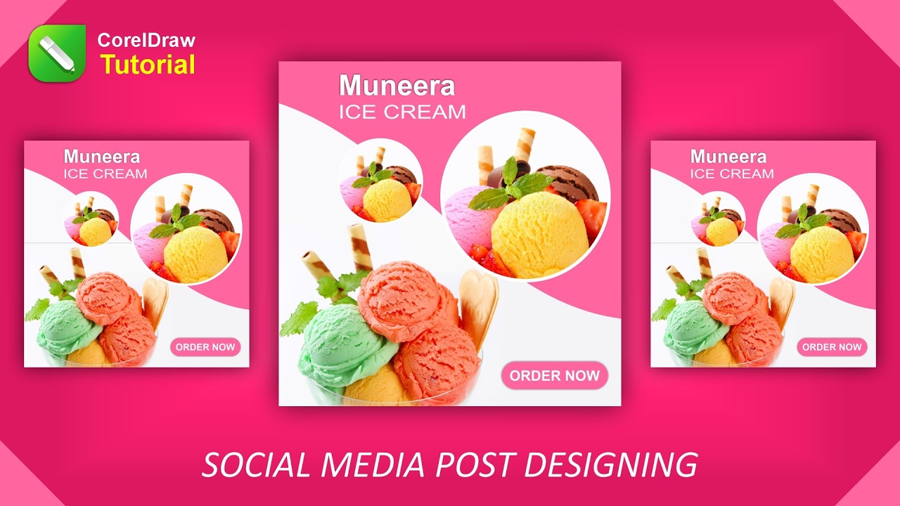 Social Media Post Design in Coreldraw | Social Media Post