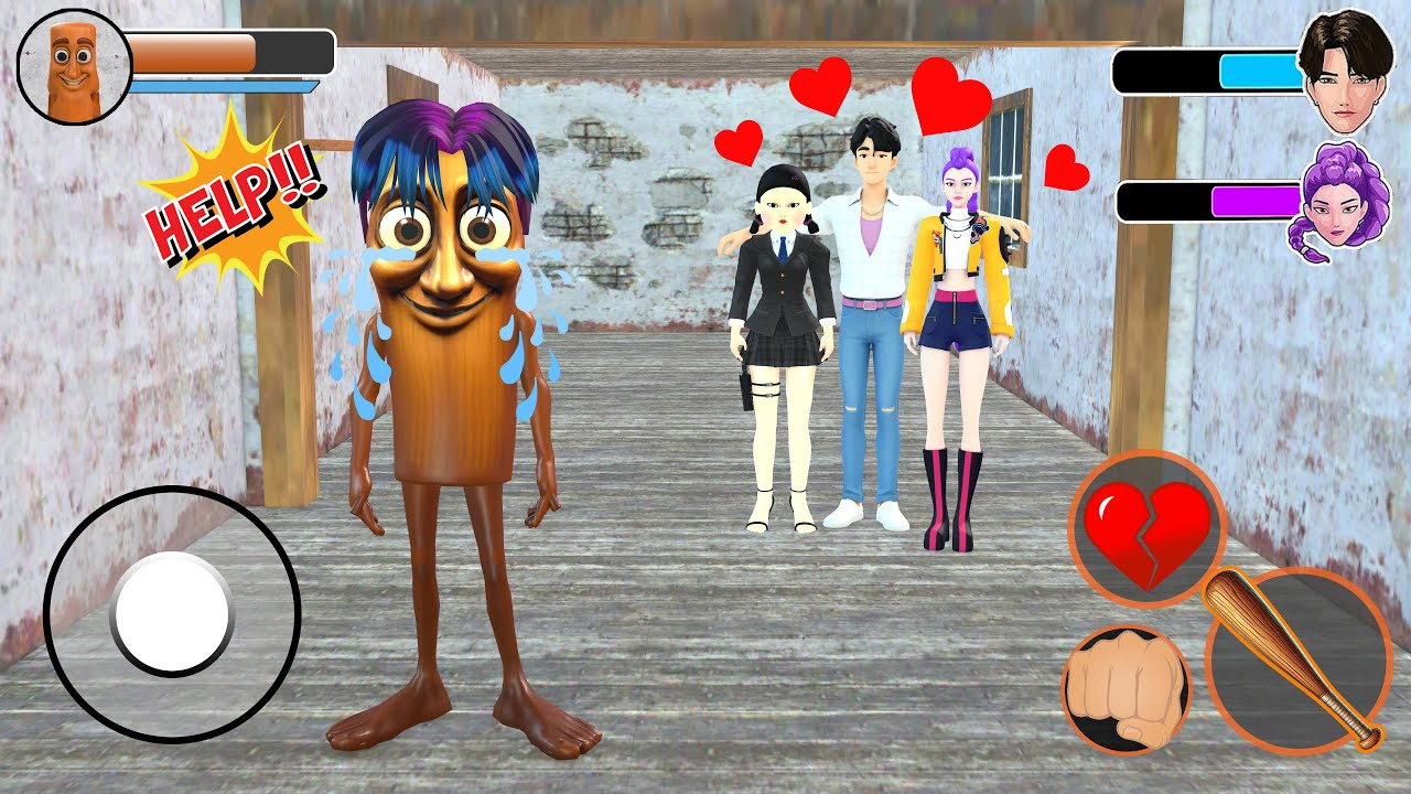 Playing as Tung Tung Sahur Vs Rumi and Jinu from KPOP Demon Hunter in Granny House - Funny Animation