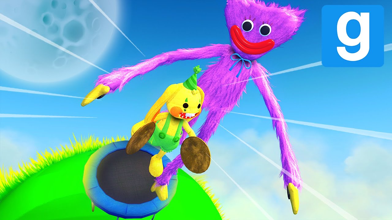 FNAF Huggy Wuggy & Kissy Missy — Poppy Playtime: Ragdoll Adventure! Jumps And Fails vol.8 [GMOD]