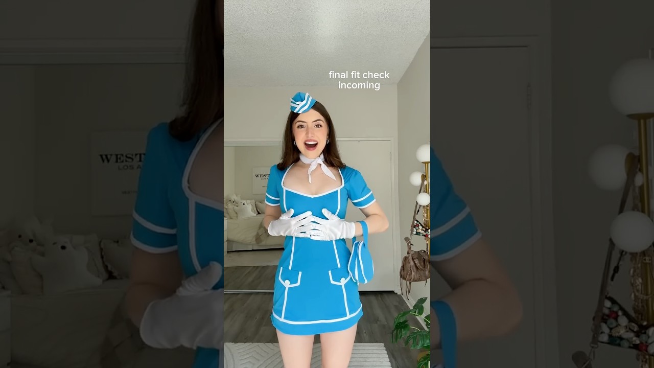 trying DISCONTINUED costumes: flight attendant