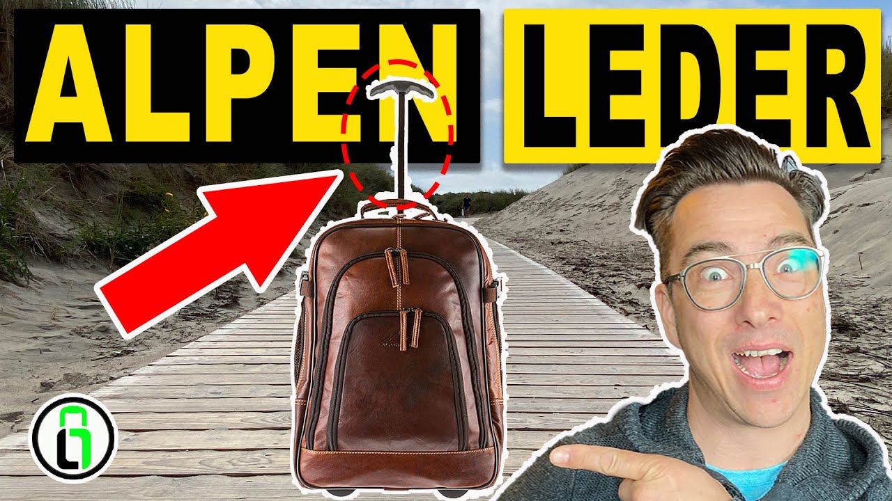 Alpenleder Achensee B&uuml;ffelleder Rucksack-Trolley ⎢Vergleich Test