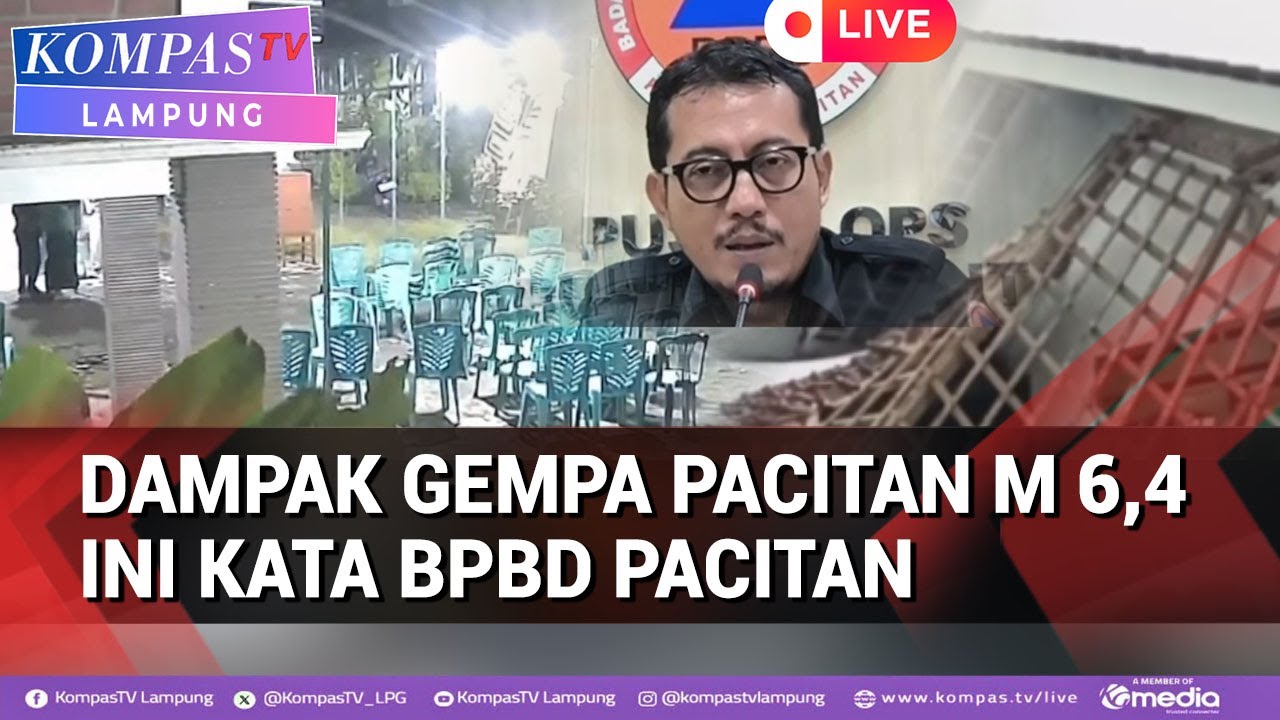 Dampak Gempa Pacitan M 6,4 Begini  Kata BPBD Pacitan