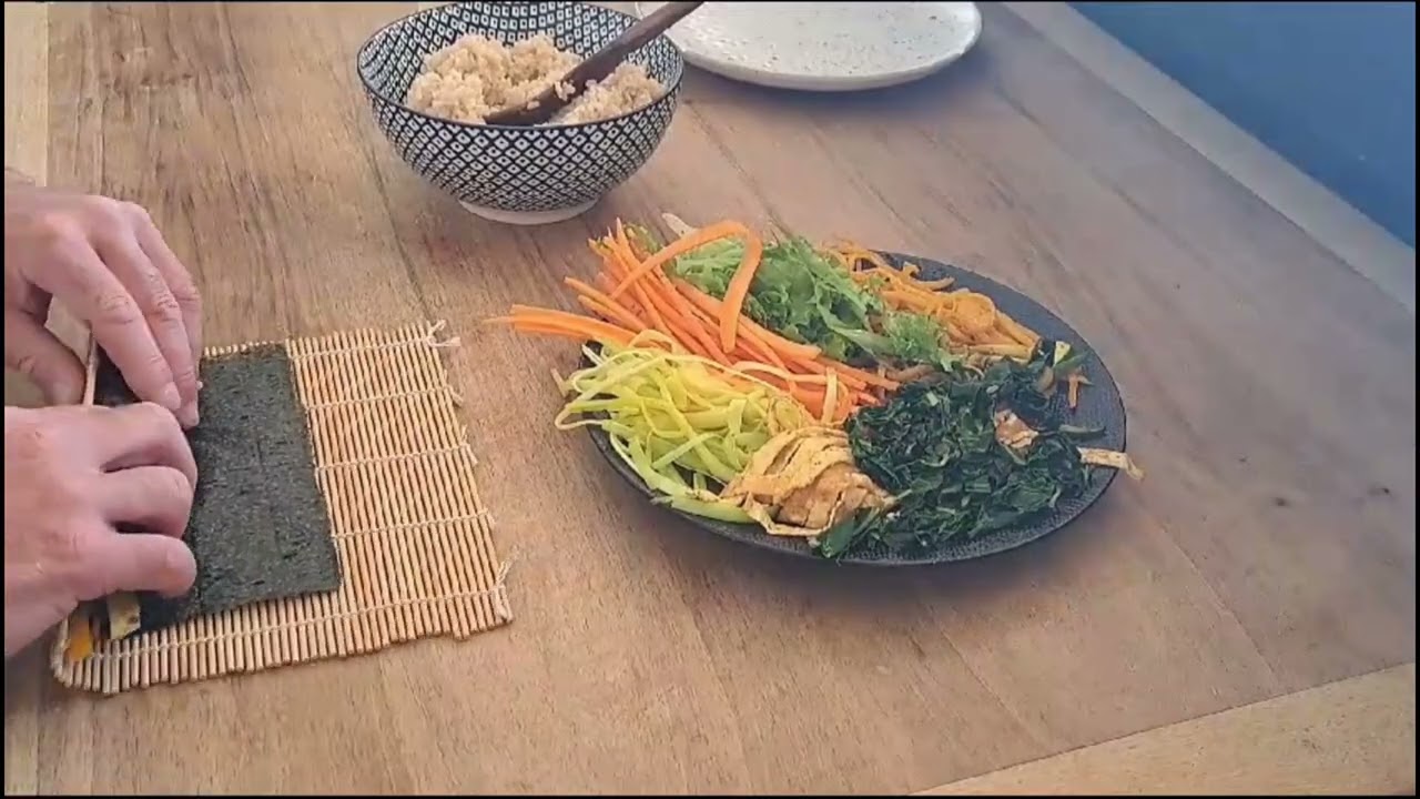 Un sandwich coréen, le gimbap. Remarques aimables sur Le Vernet.
