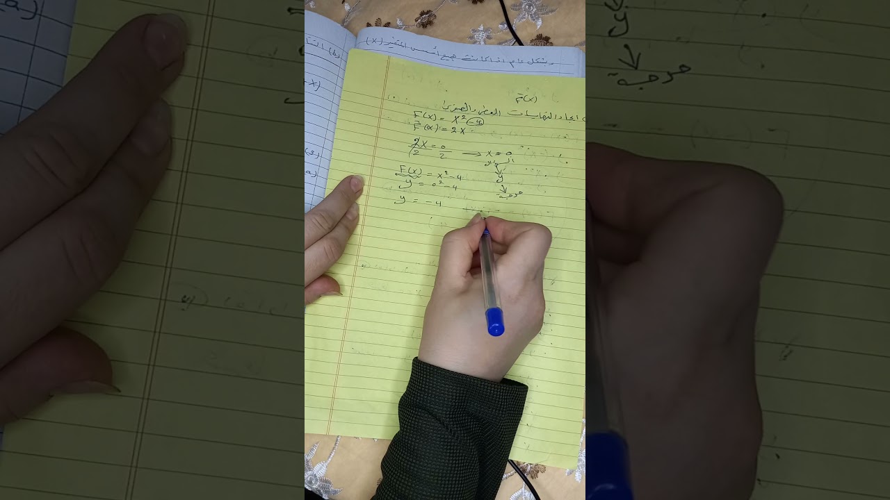 المحاضره الثامنه/ رسم الدوال الحقيقيه/مثال 14 فرع a