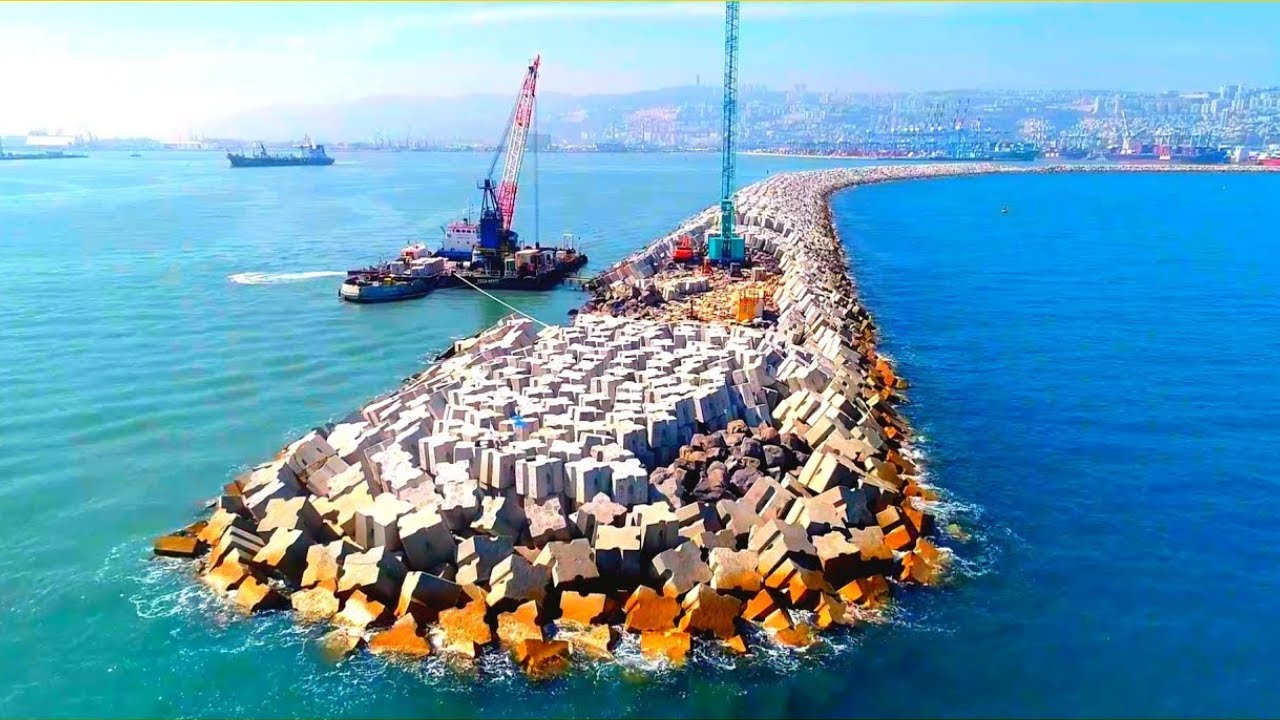 O  Mega processo de construção dos Quebra ondas