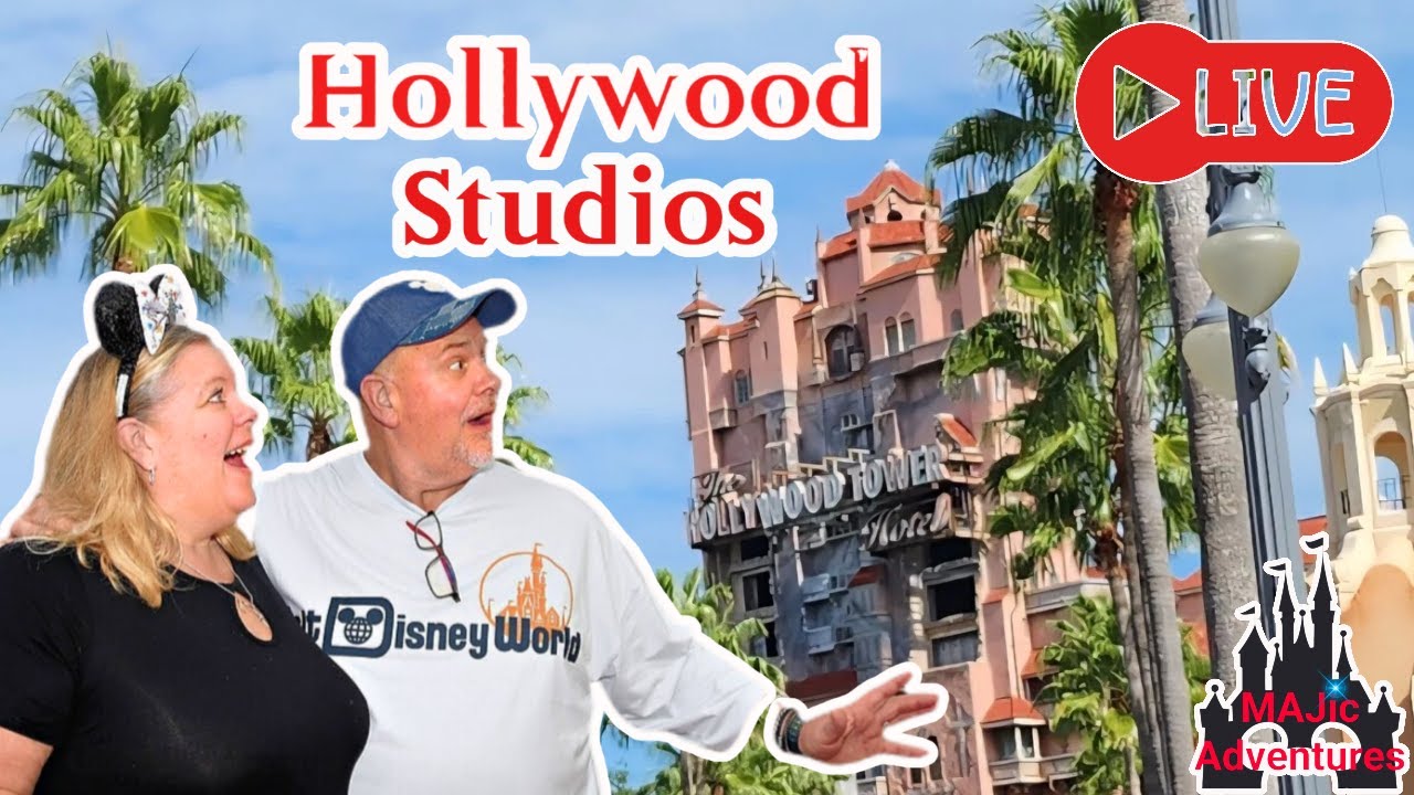 🔴  LIVE!  Hollywood Studios! Wild Moments & 50’s Prime Time Café Lunch!