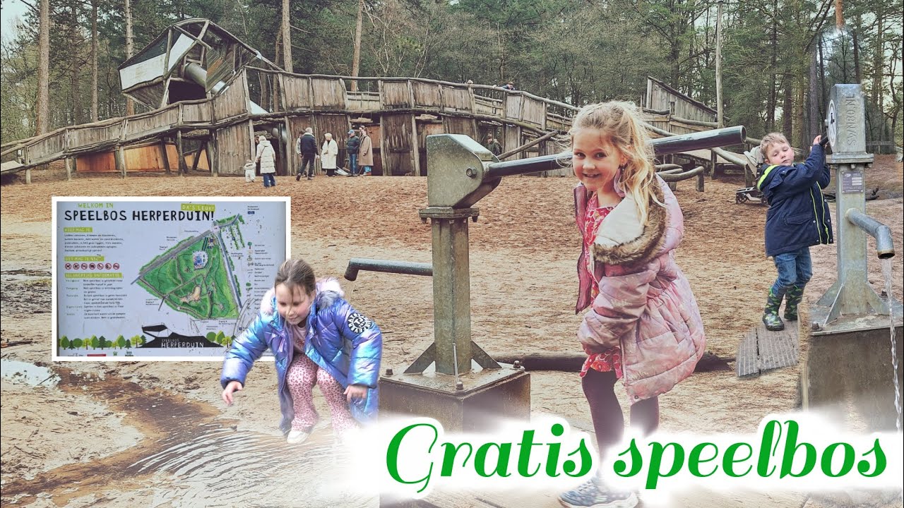 Speelbos herperduin ontdekken met uniek speeltoestel. En hele hoge uitkijktoren. 🤪