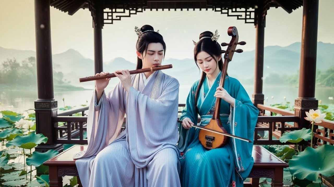 “Lotus Breeze, Silent Harmony”#deepsleep #guzheng #flutemusic #chinesemusic #remix