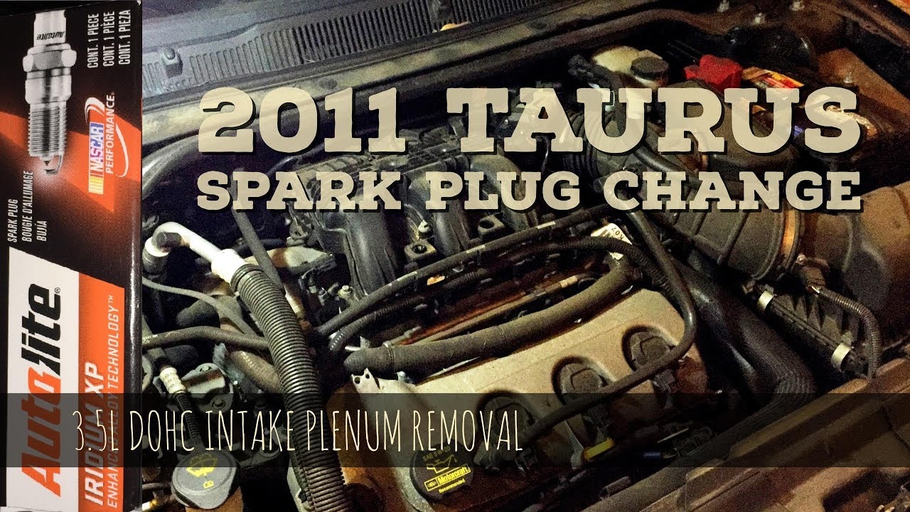 2011 Taurus 3.5L DOHC Spark Plug Change – Intake Plenum Upper Manifold Removal (easy)