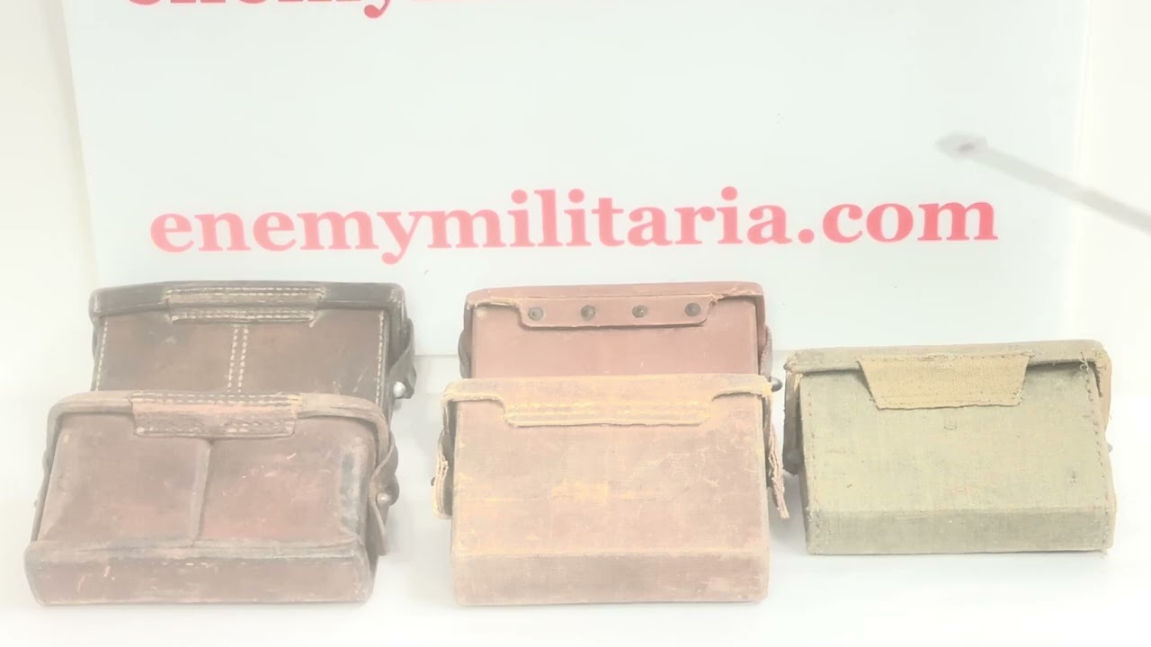 WW2 Japanese Arisaka Frontal Ammunition Pouches