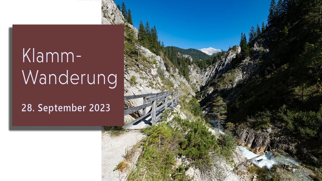 Wandern durch die Gleirschklamm