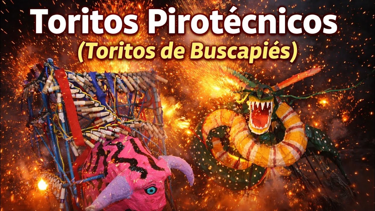 Quema de Toritos Pirotécnicos (de Luces y Buscapies) | Col. 5 de Mayo, Ocuituco