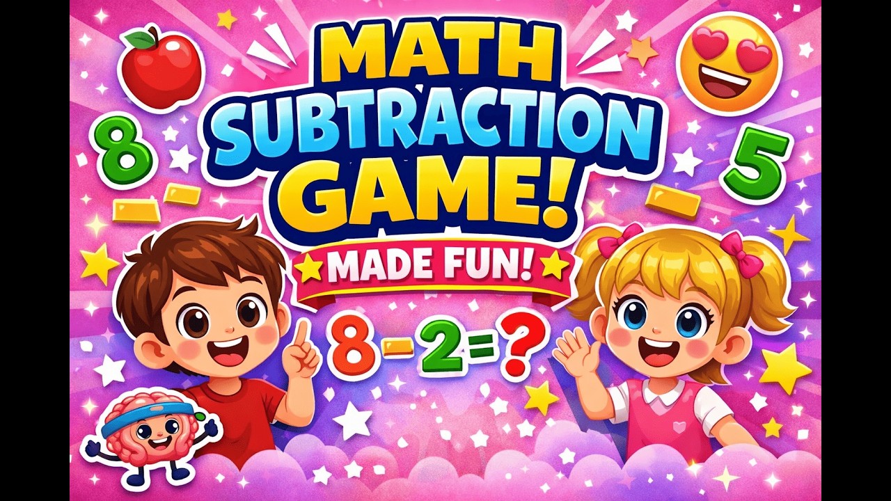 This Subtraction Game Makes Kids Smarter! 🧠 | Learn Subtraction Fast (Preschool & Kindergarten)