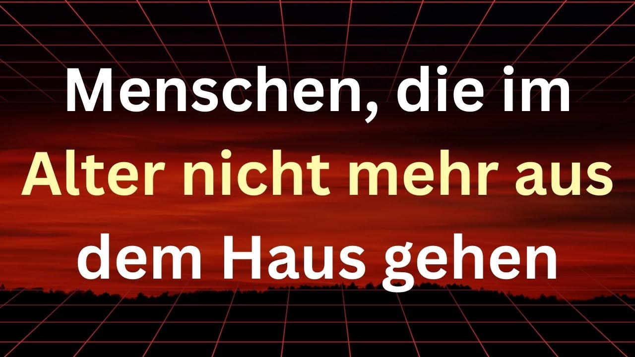 Psychologie älterer Menschen, die es vorziehen, zu Hause zu bleiben (es gibt einen tiefen Grund)