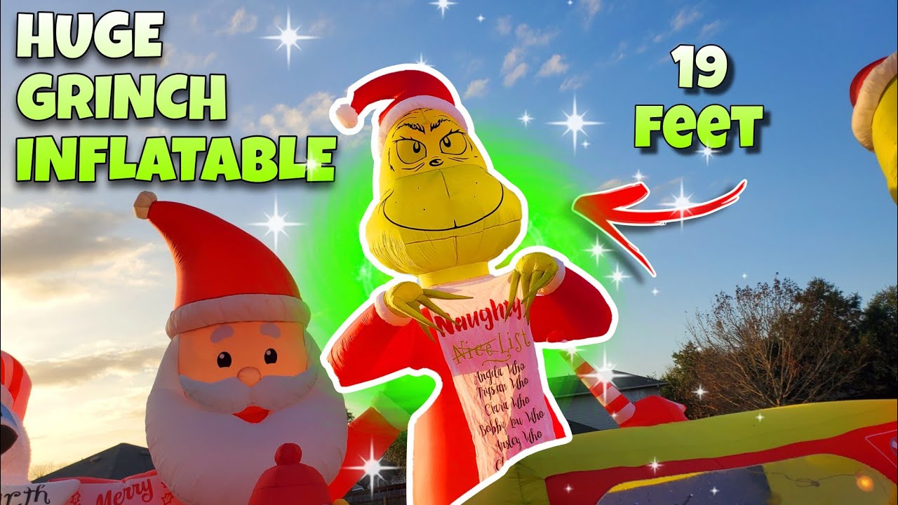 Colossal Grinch Christmas Inflatable 50% off!