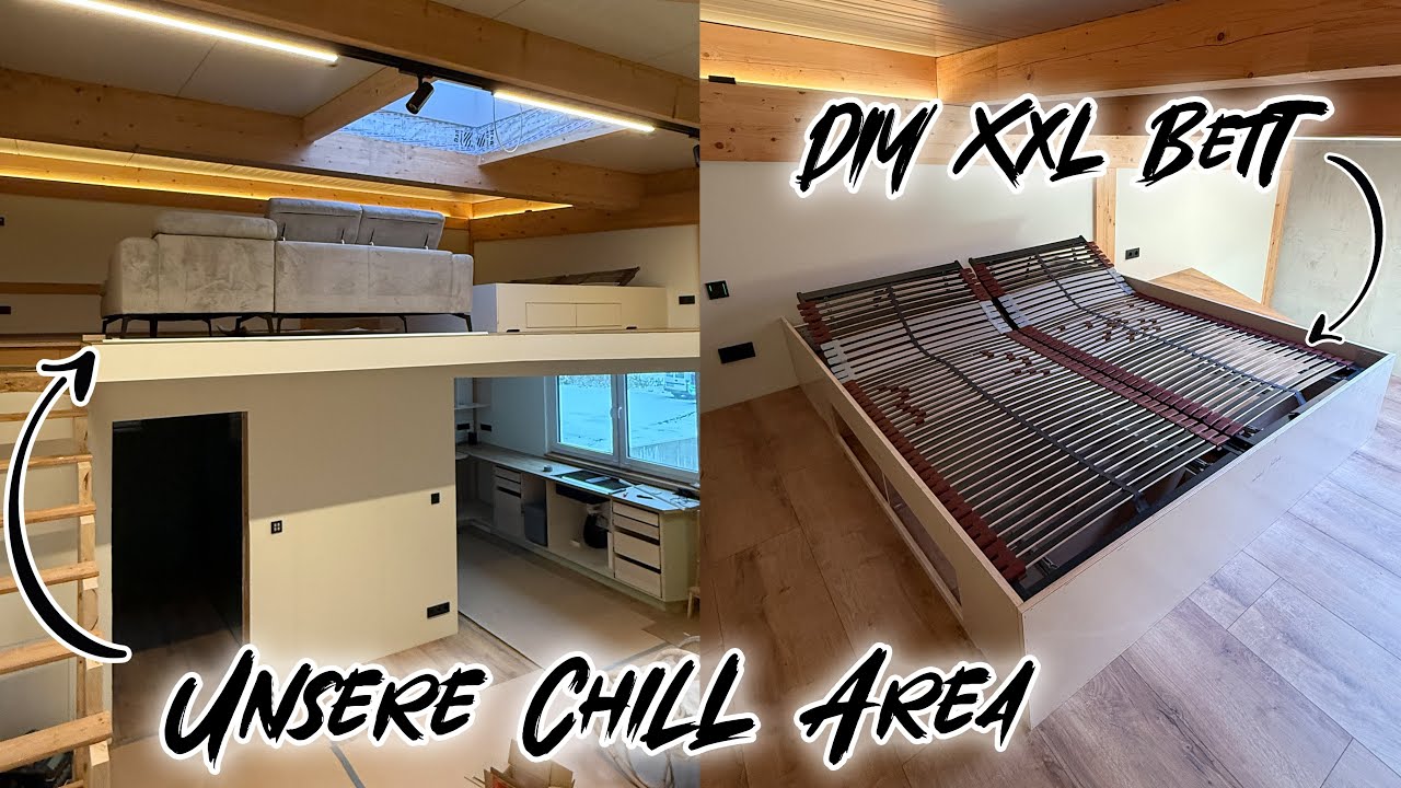 Bett selber bauen in der Wohnung | DIY Bett Schritt für Schritt