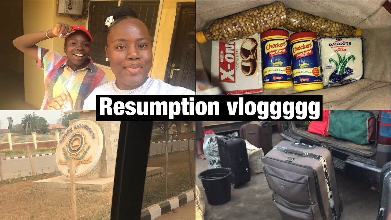 RESUMPTION VLOG: packing for school,meeting my friends!!!😍❤️||Bowen university   #bowenuniversity