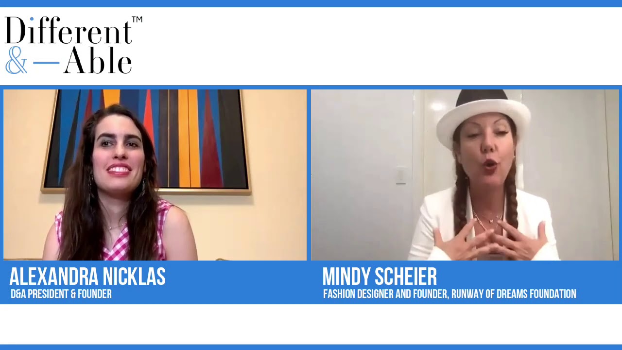 D&A interviews Mindy Scheier, founder of The Runway of Dreams Foundation