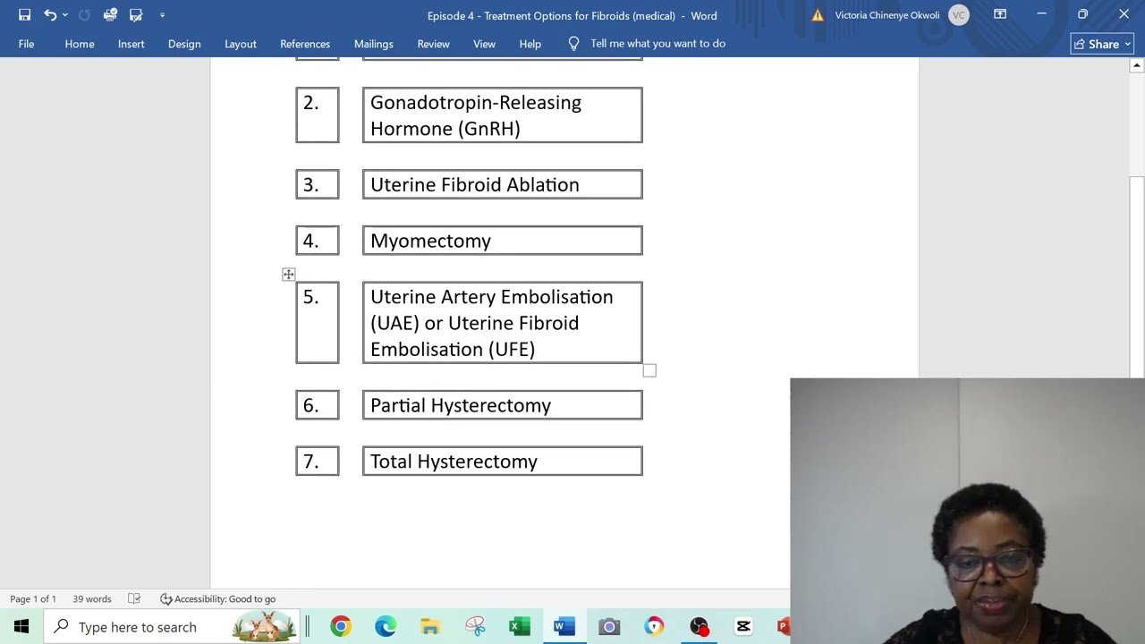Ep4  Options For Medical Intervention For Treating Fibroids