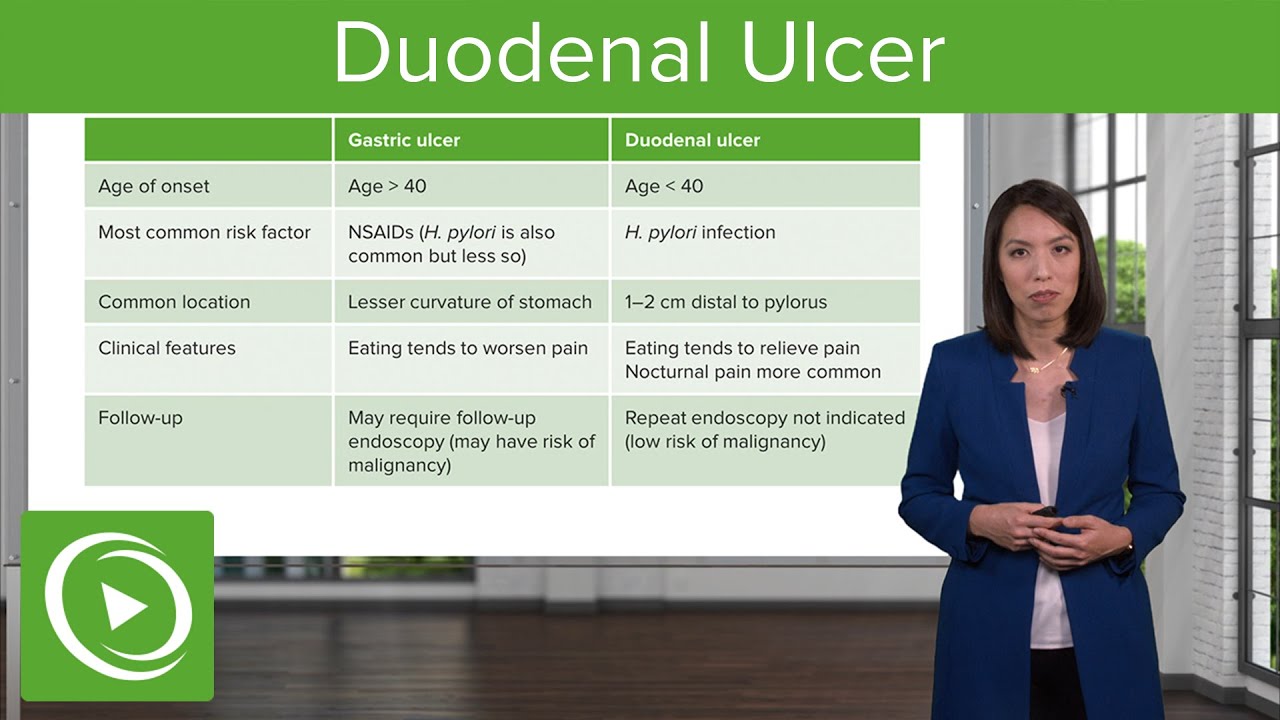 Duodenal Ulcer with Case &ndash; Disorders of the Small and Large Intestines| Lecturio