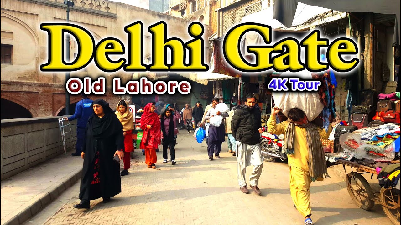 Walled City of Lahore Delhi Gate Walking 4K Tour | Watch & Rewatch