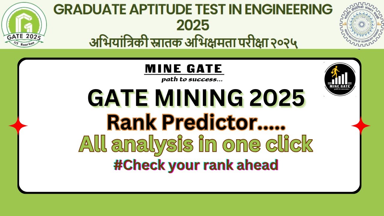 Don't Wait for Results! Predict Your GATE 2025 Rank Now!
