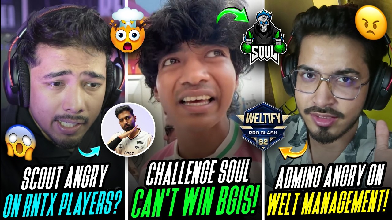 Shocking! Scout On RNTX Players🤯ClutchGOD Challeged Soul😱Admino Clarified Welt Management Scene🤦‍♂️