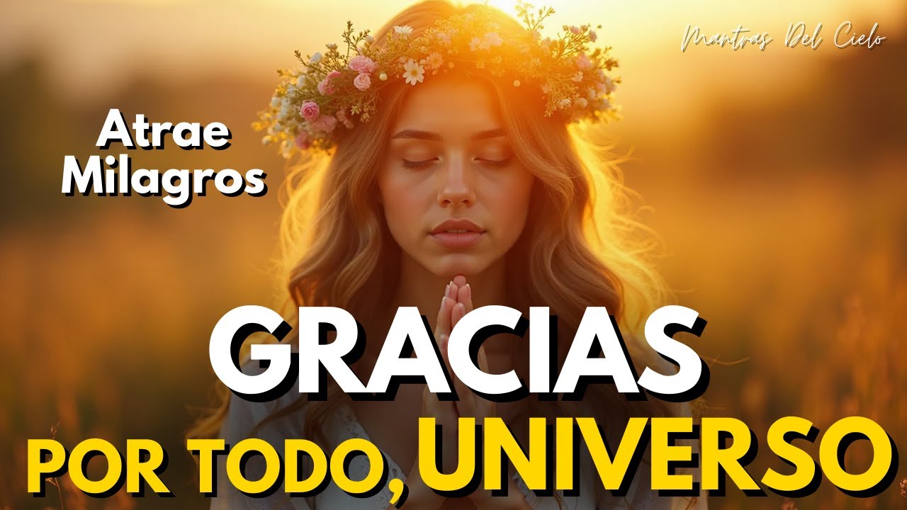 🌸 GRACIAS UNIVERSO POR TODO | Mantra Poderoso de GRATITUD, LUZ y MILAGROS Inesperados ✨