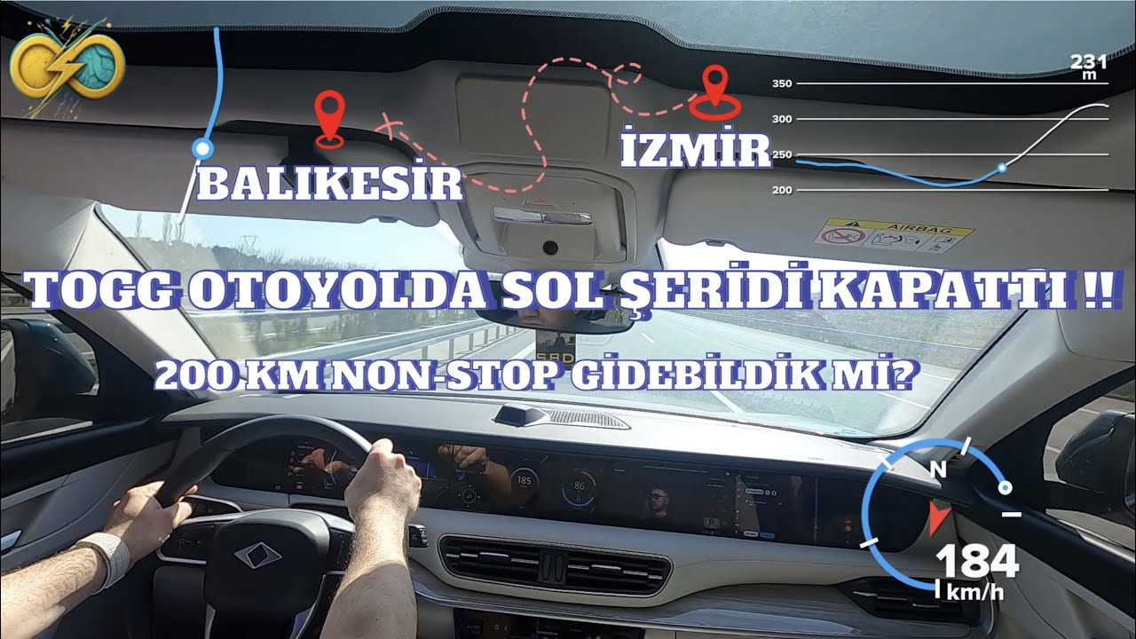 TOGG T10X V2 İLE OTOYOLDA 200 KM YÜKSEK SÜRATLERDE UZUN YOL YAPTIK. ŞARJ YAPMADAN GİDEBİLDİK Mİ?