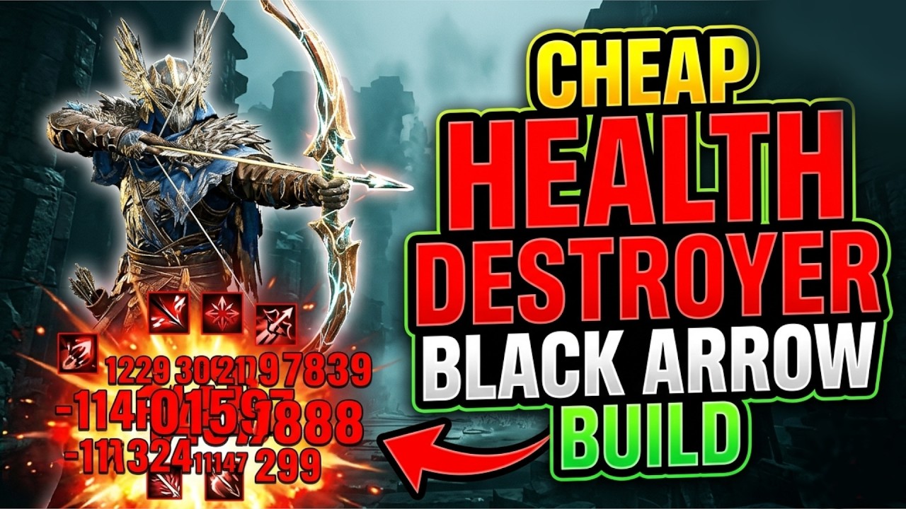 THIS CHEAP BLACK ARROW BUILD DESTROYS HEALTHBARS!   (Mistfall Hunter)