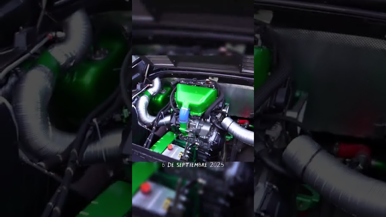 El primer Ferrari con motor de Kawasaki H2R EN EL MUNDO😍🔥🌎 #Ferrasaki#ferrari#kawasakih2r#kawasa