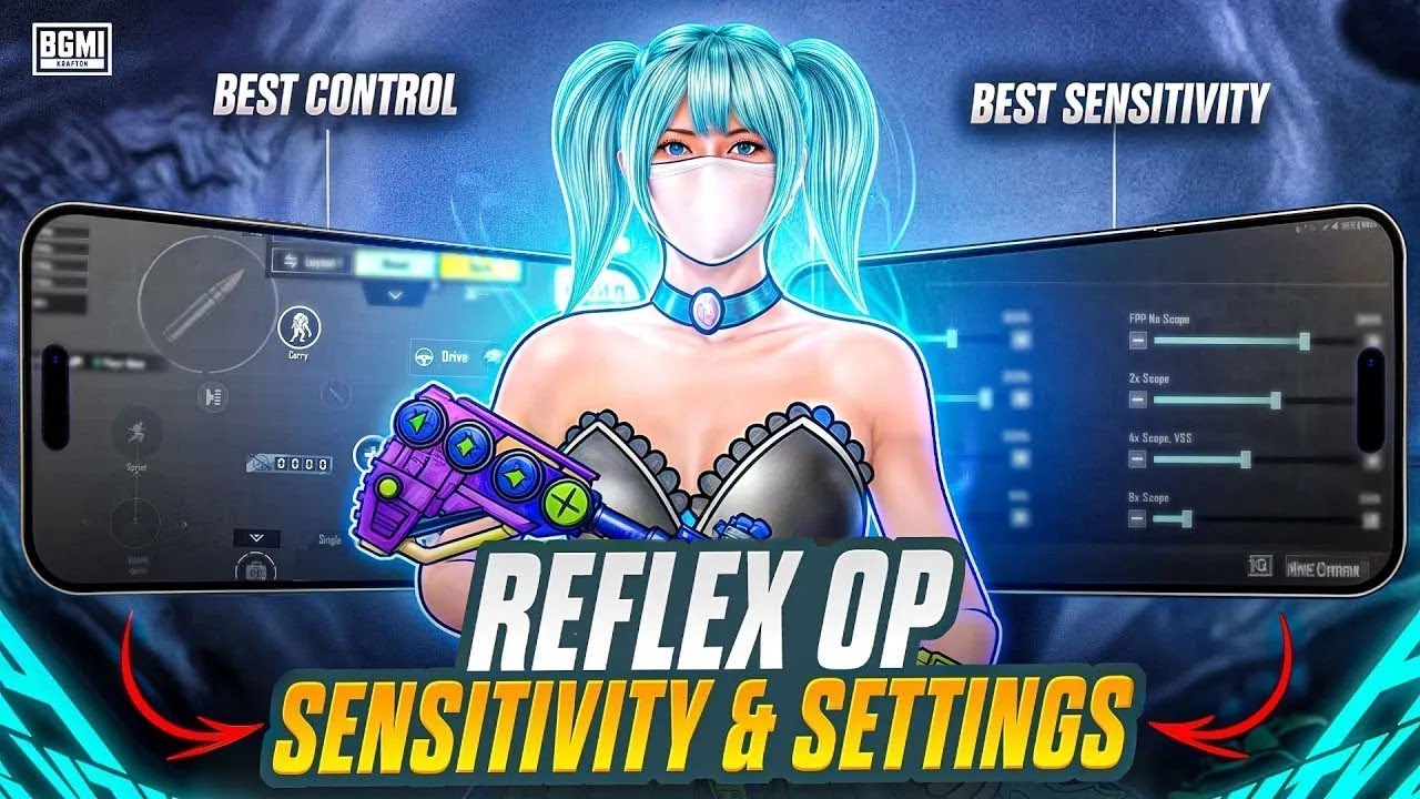 Reflex Best Settings & Sensitivity 🔥 | 0 Recoil Sensitivity 🔥 | iPhone 16 Pro Max 120 FPS BGMI