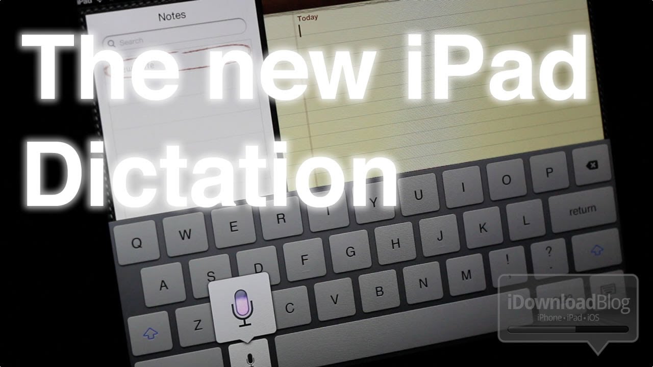 The new iPad Siri Dictation
