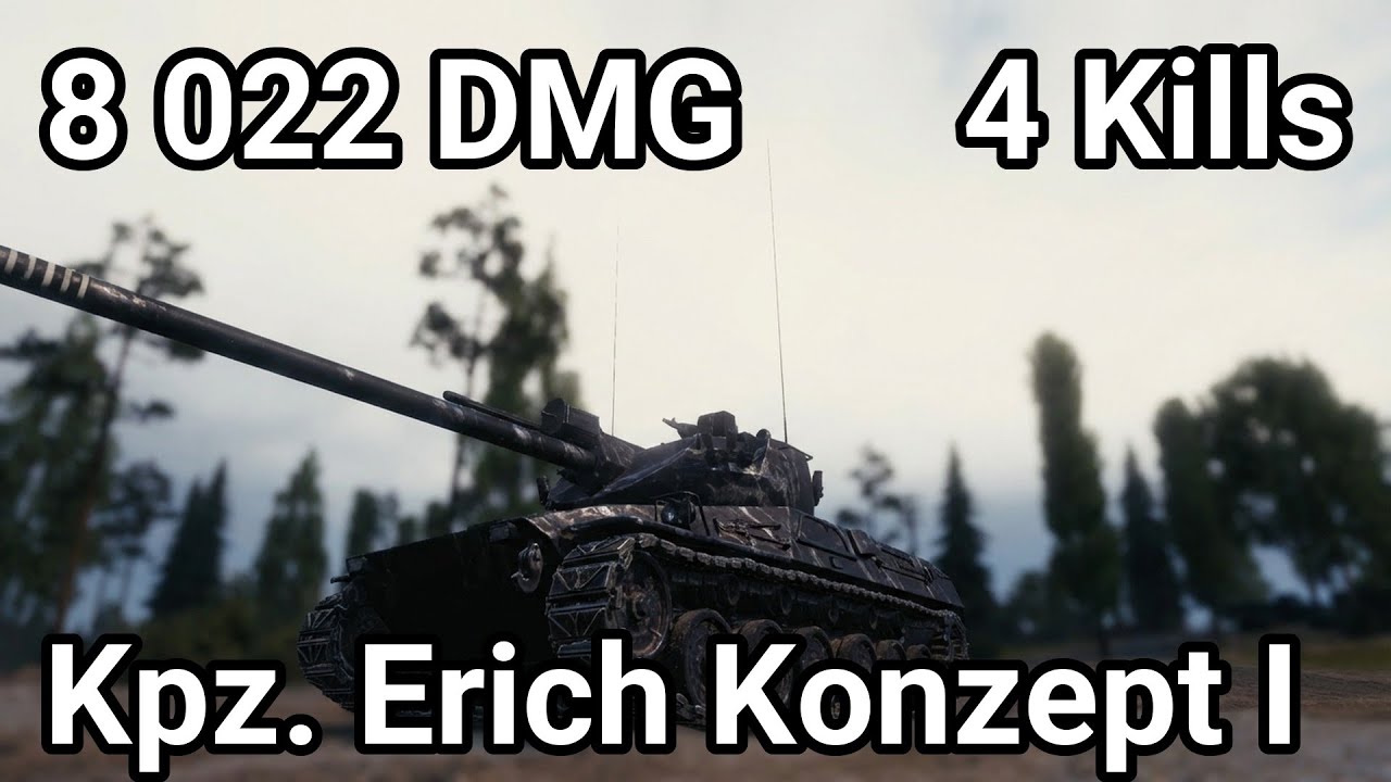 KPZ. ERICH KONZEPT I: 8K DAMAGE - SURGICAL PRECISION AT 65KM/H | WoT 2026