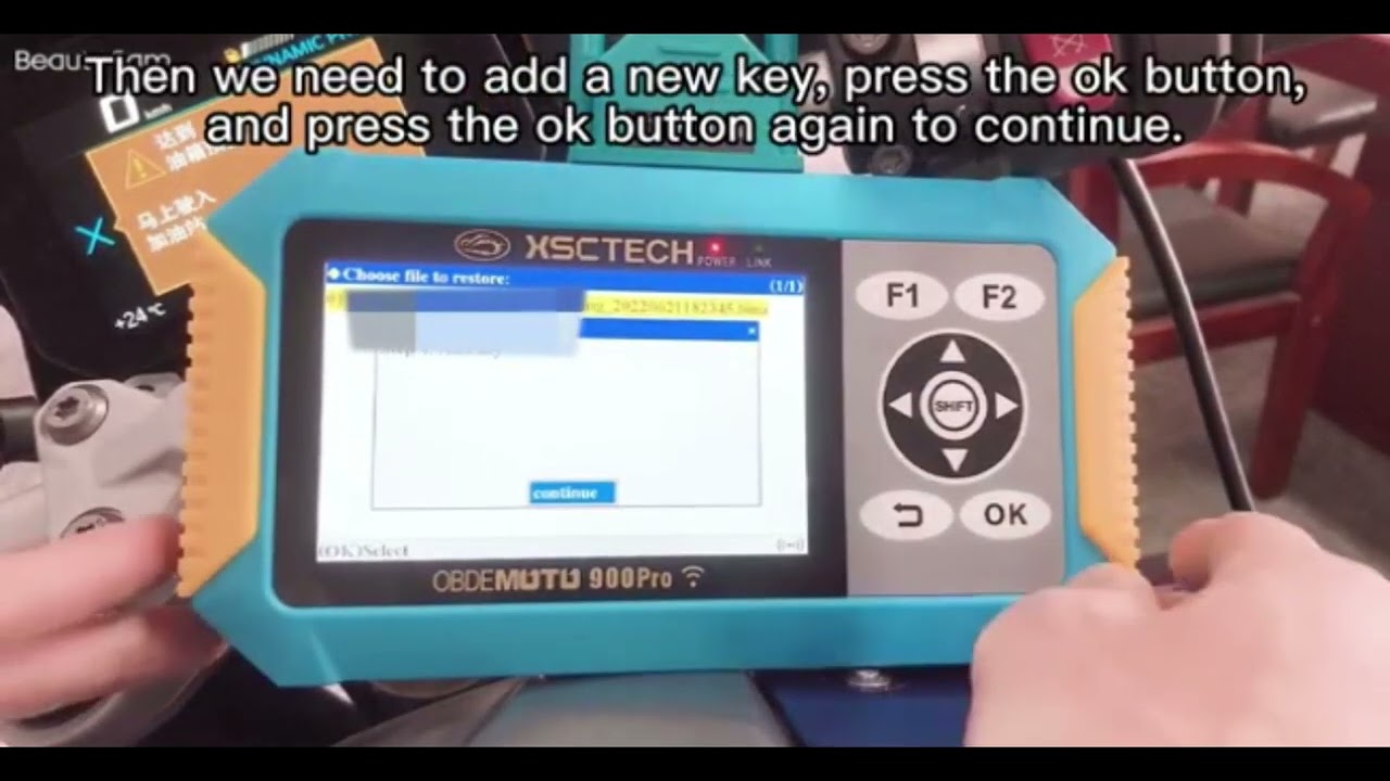 2021Years BMW F900R,Add the new key ,Use 900PRO OBD programming directly
