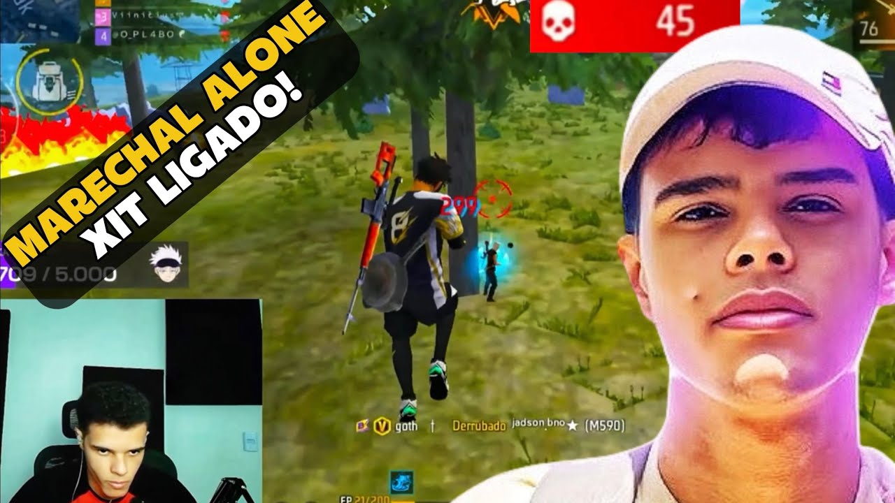 MARECHAL ESQUECEU O XIT LIGADO NA RANK! FREE FIRE - MARECHAL HIGHLIGHTS
