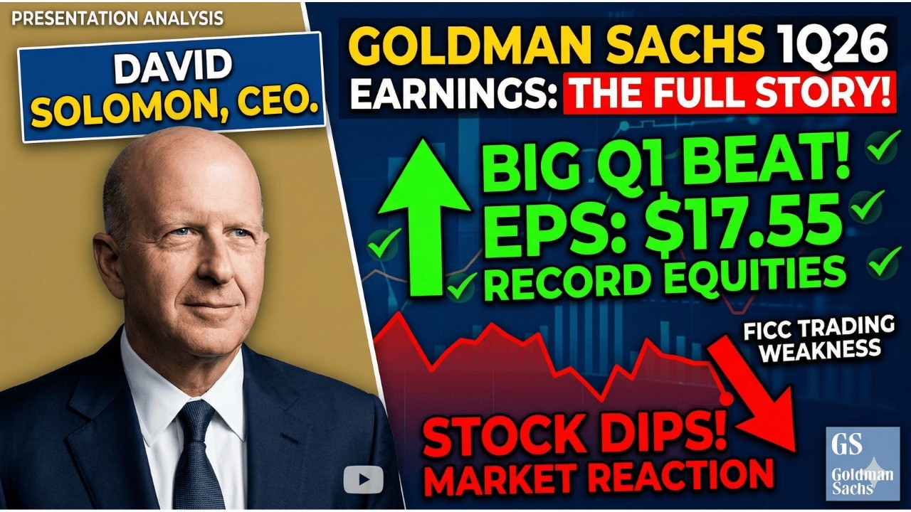 Отчет Goldman Sachs (GS) за 1 квартал 2026 года: рекордная выручка, но почему упали акции?
