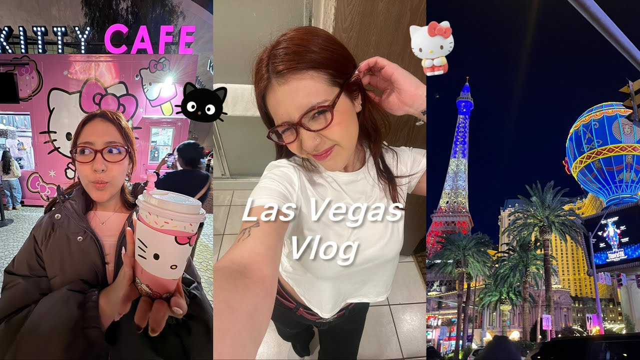 Las Vegas Vlog ˚˖𓍢🌷✧˚. Cafetería de Hello Kitty, Viaje Familiar 🎀⋆