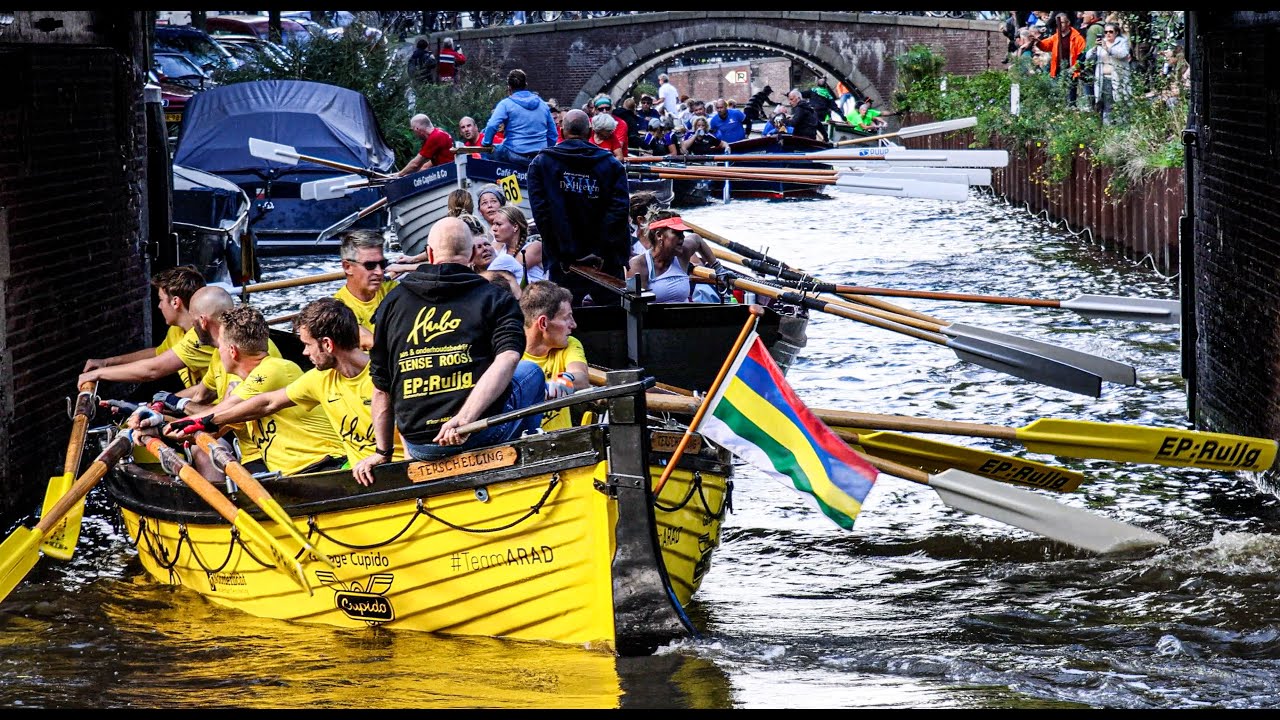 Grachtenrace Amsterdam 2022 - Alle beelden (4k) - Bijna alle teams - Sloeproeien