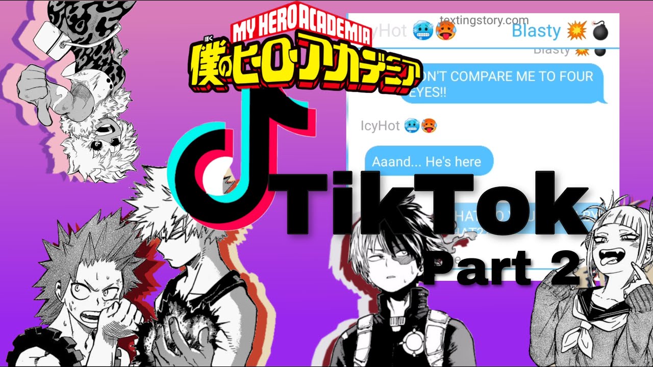 Kiribaku?!| Mina exposes everyone's TikTok part 2|| mha/bnha text story