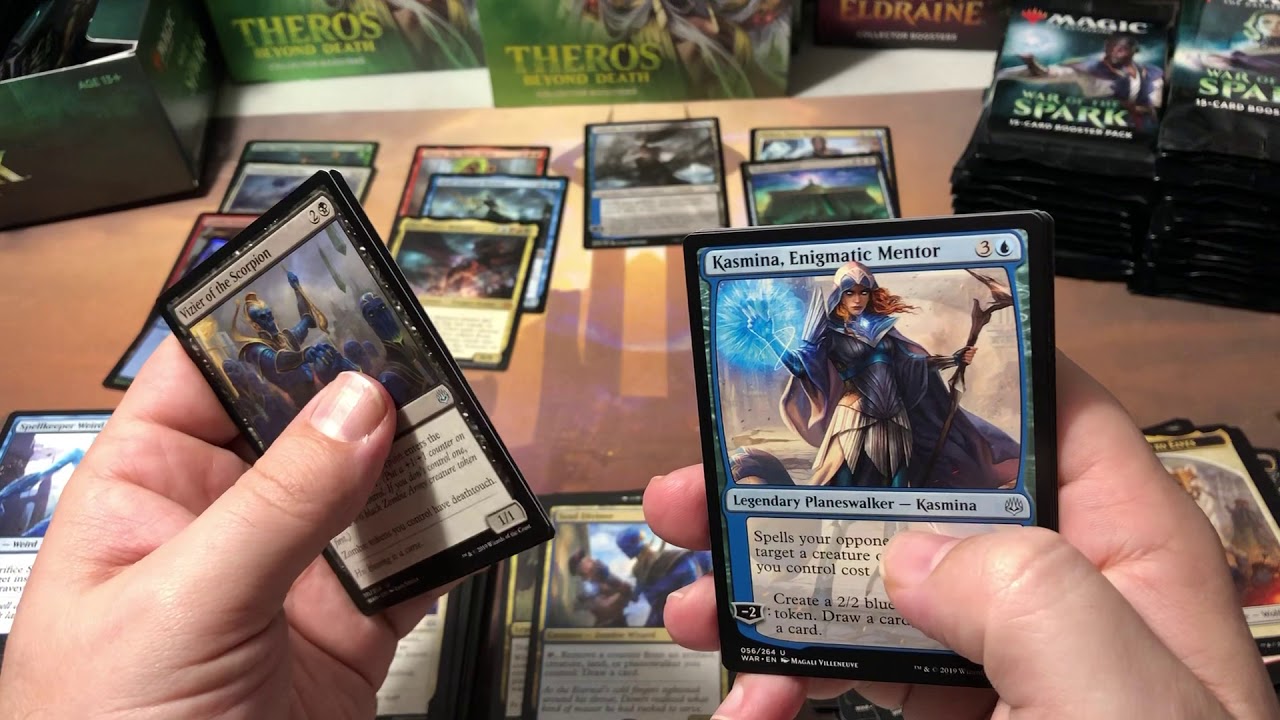 Полное открытие бустерной коробки War of the Spark, распаковка и вскрытие всех 36 паков Magic the...