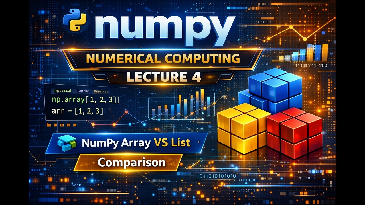 NumPy Array vs Python List ⚔️ | Performance, Memory & Speed Explained