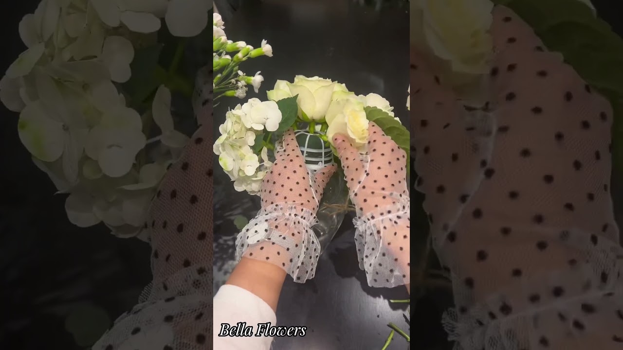 Cascading wedding bouquet!