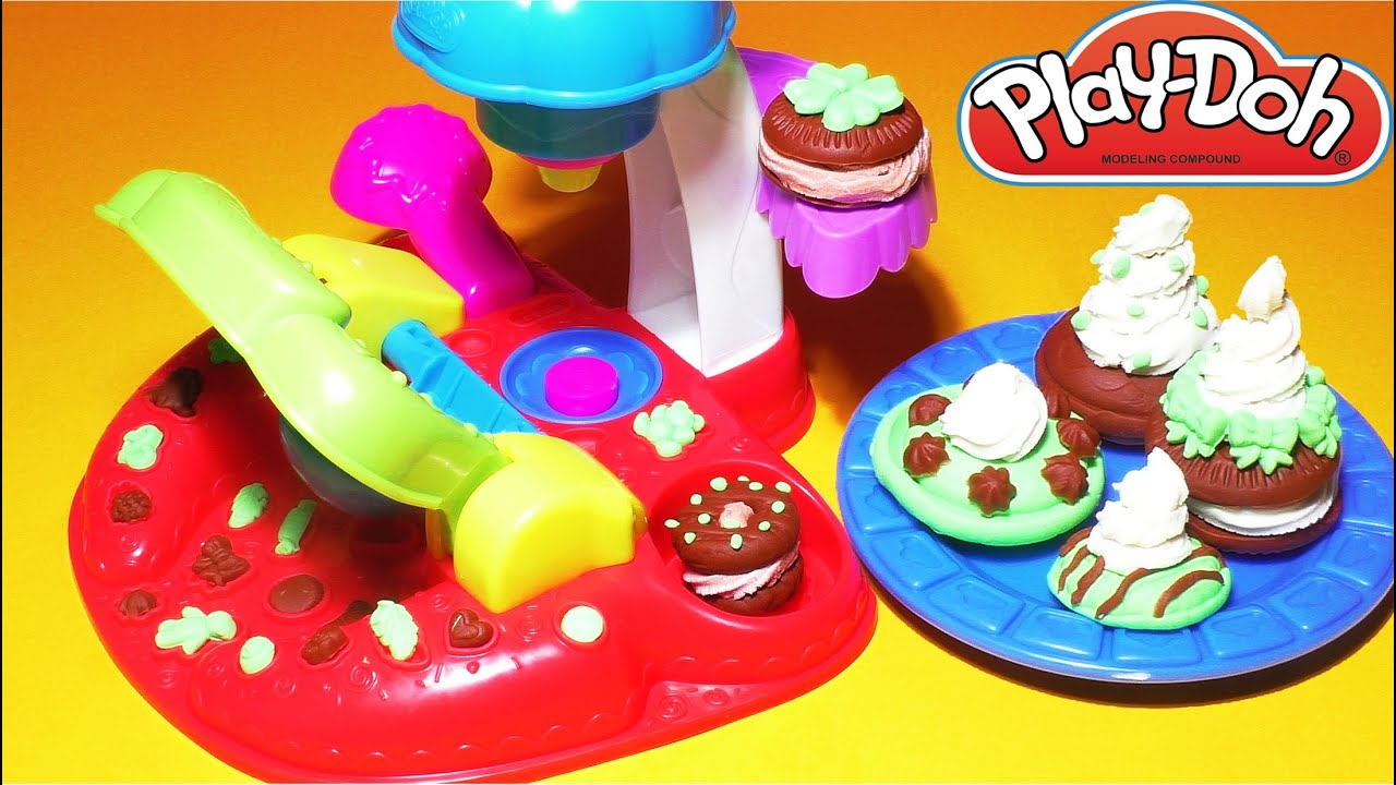 Play Doh Plus Flip N' Frost Cookies Cakes For Kids - Playdough Play Doh Ice Cream Cupcakes Best Hd