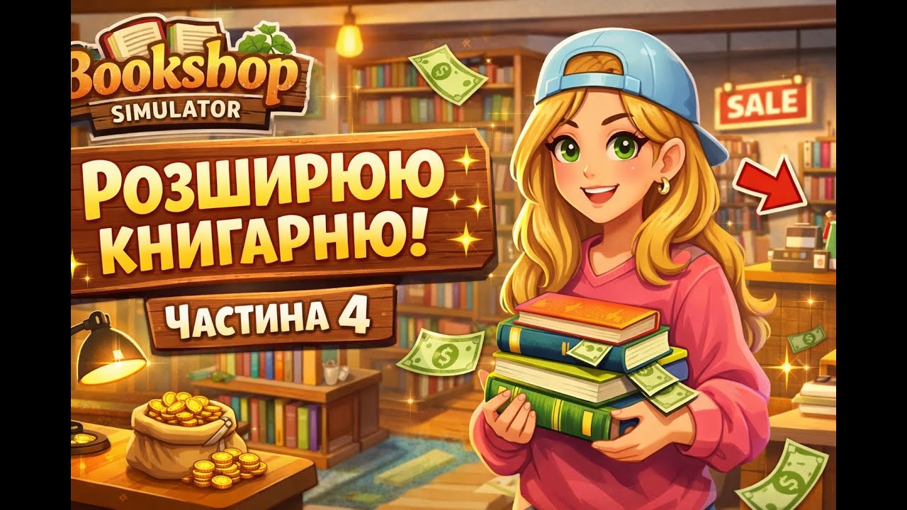 📚 Bookshop Simulator — Частина 4 | РОЗШИРЮЮ КНИГАРНЮ!