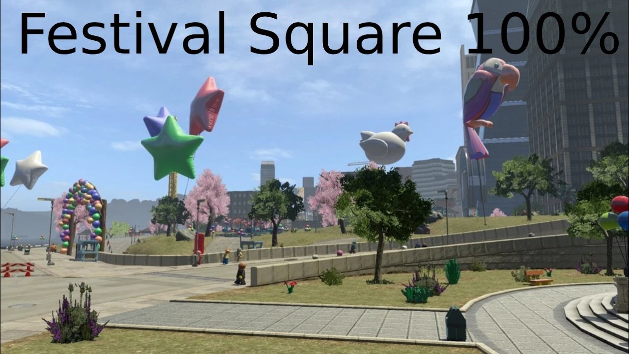 Lego City Undercover mode libre #45: On termine le quartier de Festival Square à 100 %
