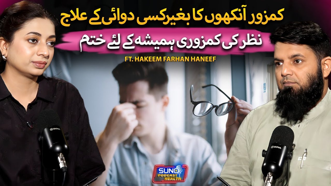 Natural Cure for Weak Eyes Without Medicine | FT. Hakeem Farhan Hanif