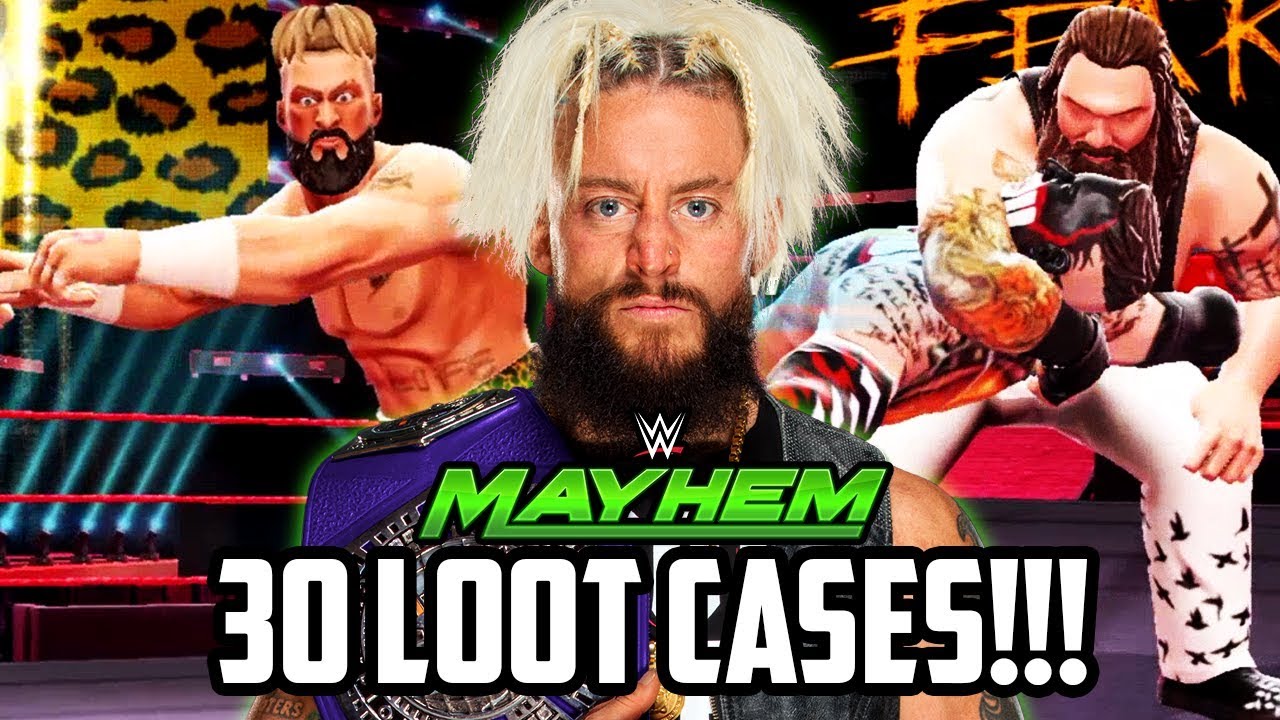 WWE MAYHEM 30 LOOT CASES! NEW SUPERSTARS!!!