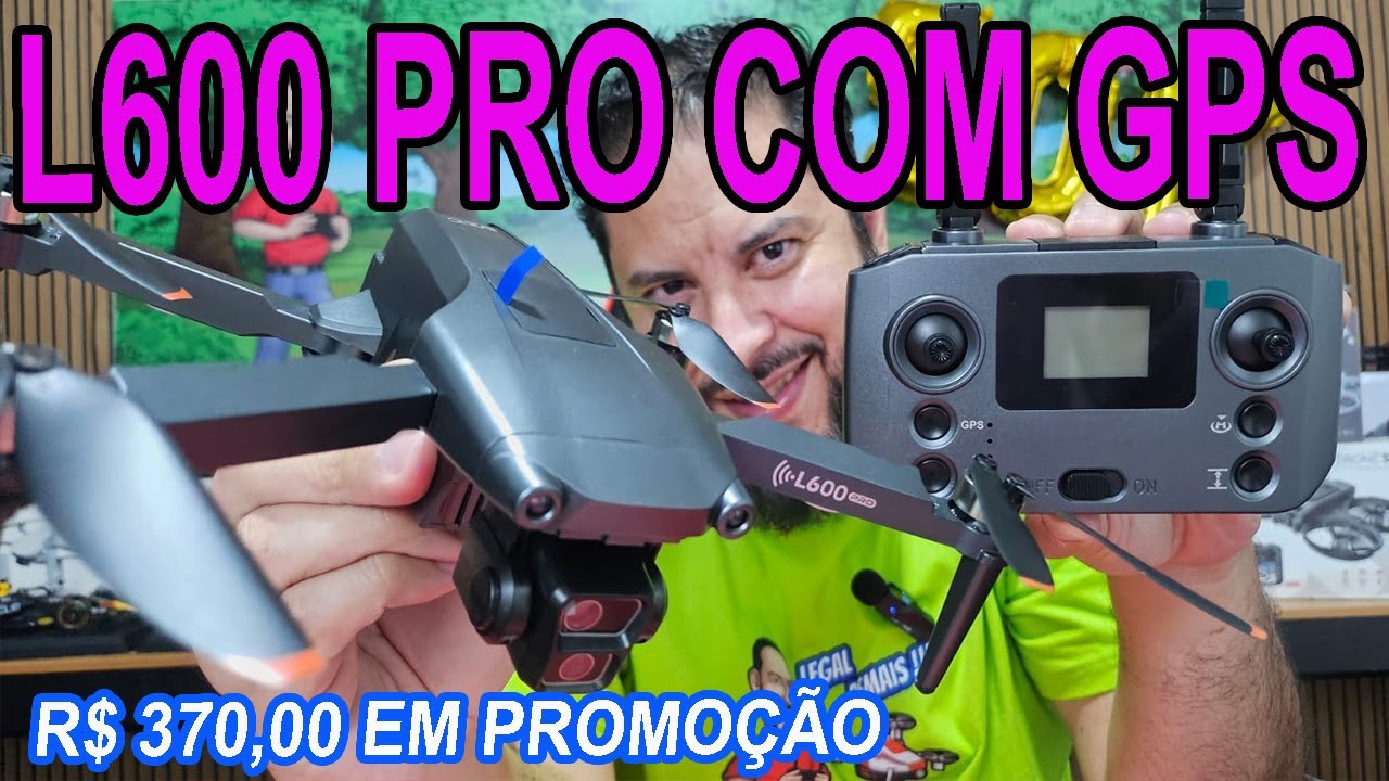 Drone L600 PRO com GPS como Ligar todas configurações como configurar o GPS qualidade da imagem